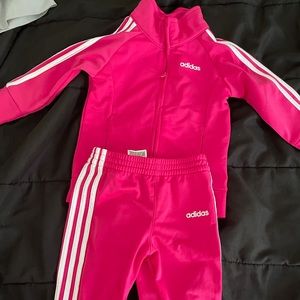 Baby girl adidas jogger outfit 12M